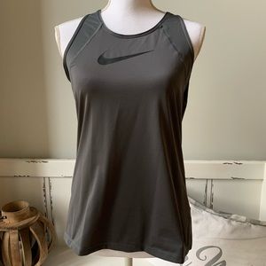 Nike Women’s Dry-fit Running Tank Top, dark grey